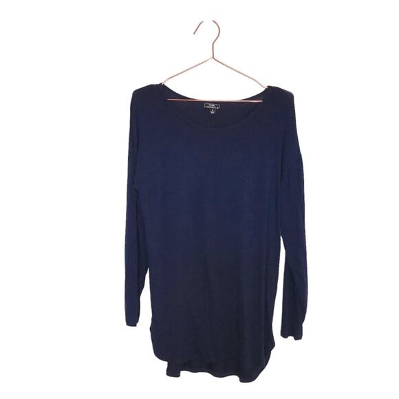 Lisa International Blue Tunic Top - Size Small - Picture 1 of 6